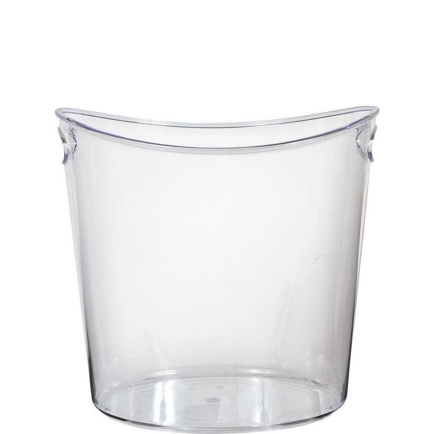 Amscan Clear Ice Bucket With Knob Handles (8.8oz count)