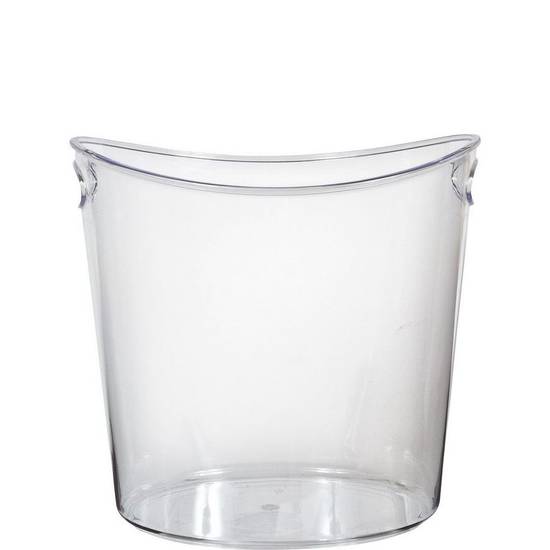 Clear Plastic Oval Ice Bucket