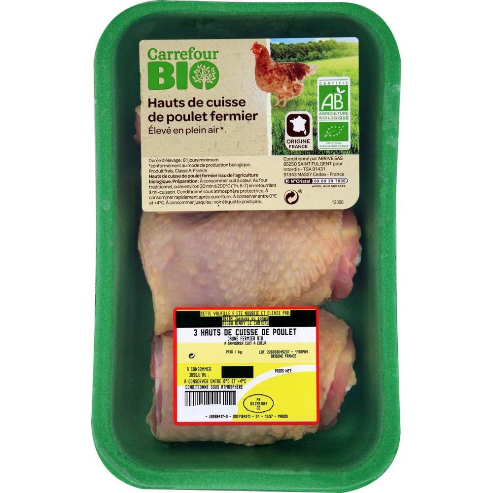 Carrefour Bio - Hauts de cuisse poulet fermier