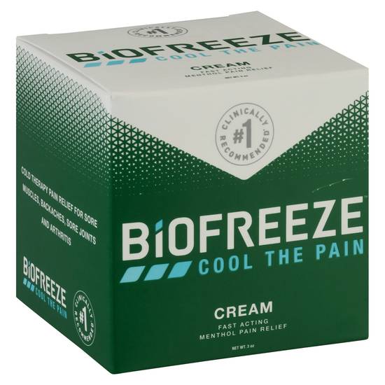 Biofreeze Menthol Pain Relief Cream (3 oz)