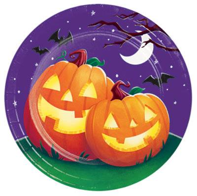 Signature Select Pumpkin Pals Dinner Plate - 8 Count