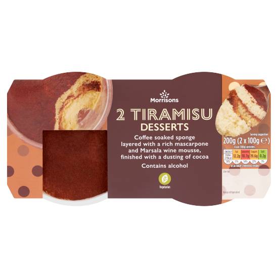 Morrisons Tiramisu Desserts (2 ct)