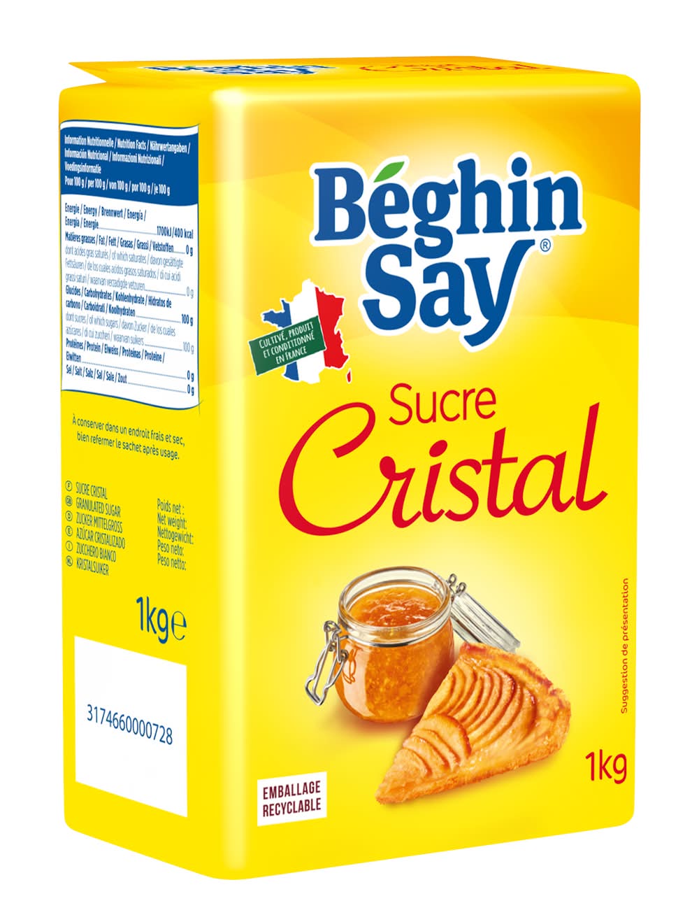 Béghin Say - Sucre cristal (1kg)