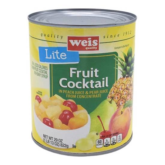 Weis Quality Canned Fruit Fruit Cocktail in 100% Juice Concentrate