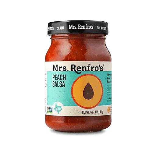 Order Mrs. Renfro's Peach Salsa 16oz food online from Everyday Needs By Gopuff store, Fairfield on bringmethat.com