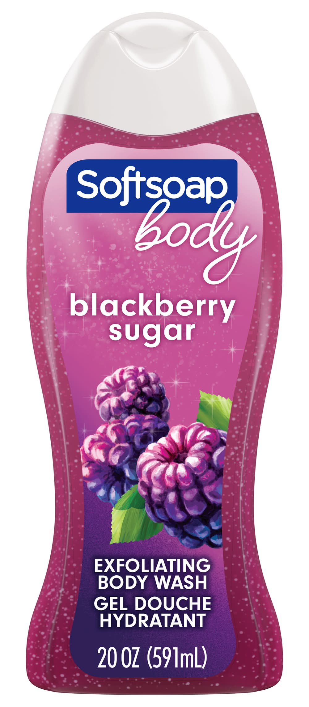 Softsoap Exfoliating Blackberry Sugar Body Wash (20 fl oz)