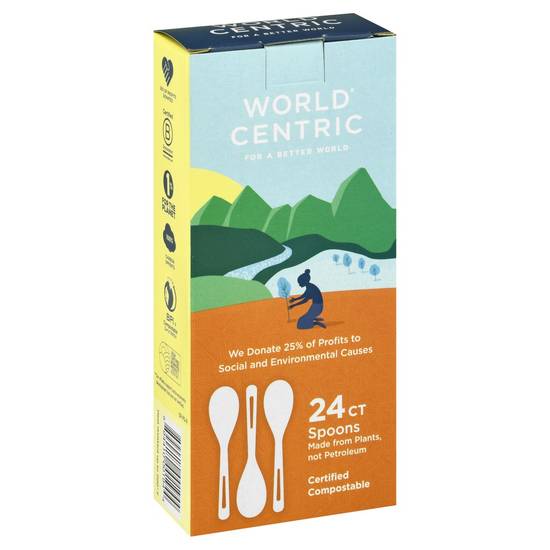 Plant-Made Spoons World Centric 24 spoons