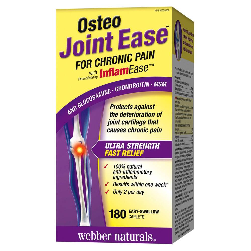 Webber Naturals - Osteo Joint Ease, 180 Comprimés