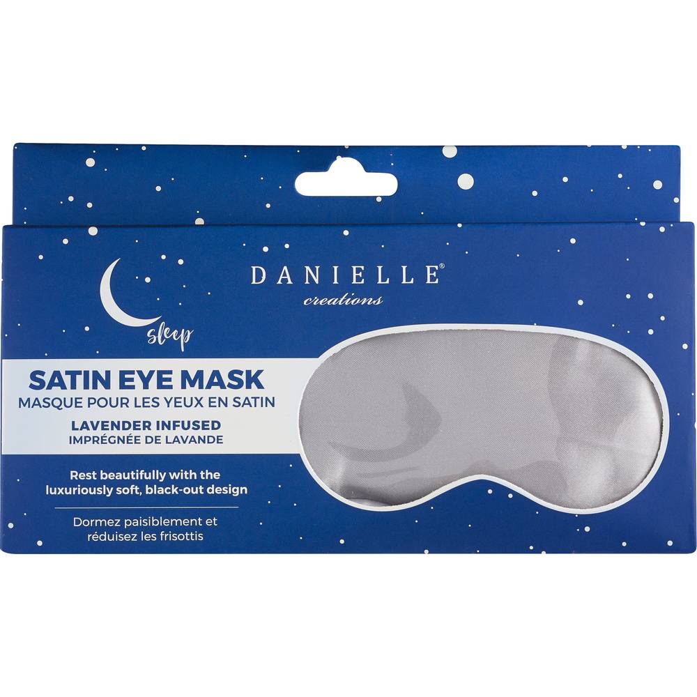 Debut By Danielle Lavender Infused Satin Eye Mask