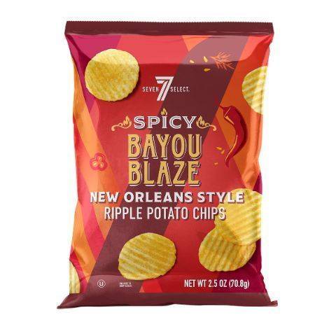 7-Select Orlean Style Ripple Potato Chips (spicy)