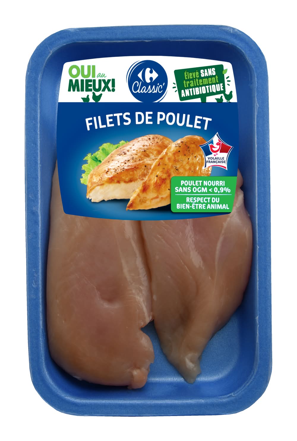 Carrefour Classic' - Filets de poulet blanc (2)