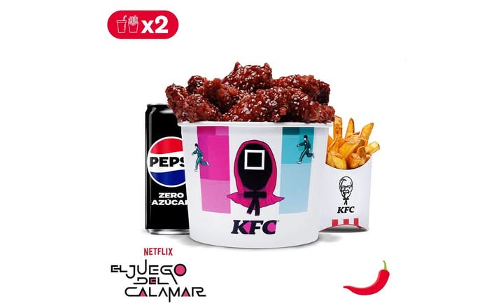 Menú Cubo Coreano 12 Alitas para 2