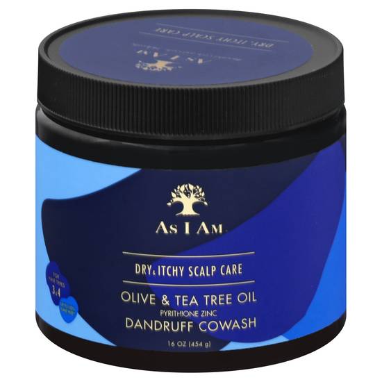 As I Am Olive & Tea Tree Oil Dandruff Cowash (16 oz)