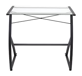 Staples 31.5W Glass Computer Desk, Black (44851)
