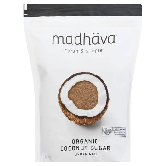 Madhava Organic Unrefined Coconut Sugar (16 oz)