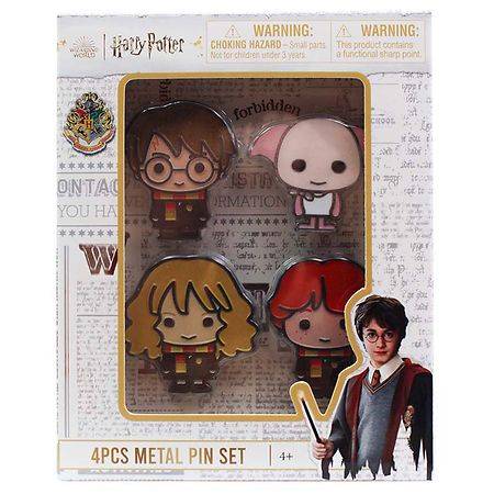 Harry Potter Metal Pin Set - 4.0 ea