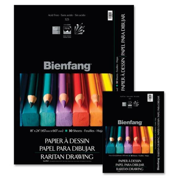 Bienfang Raritan Drawing Pad, 9" X 12", 30 Sheets