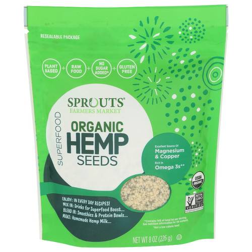 Sprouts Shelled Hemp Seeds