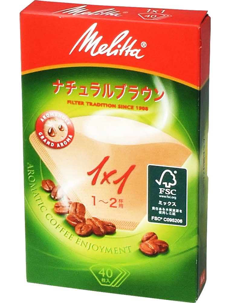 メリタ　ナチュラルブラウン1×1　40枚　J-119