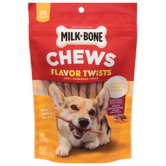 Milk-Bone Flavor Twists Rawhide Free Dog Chews (20 ct)
