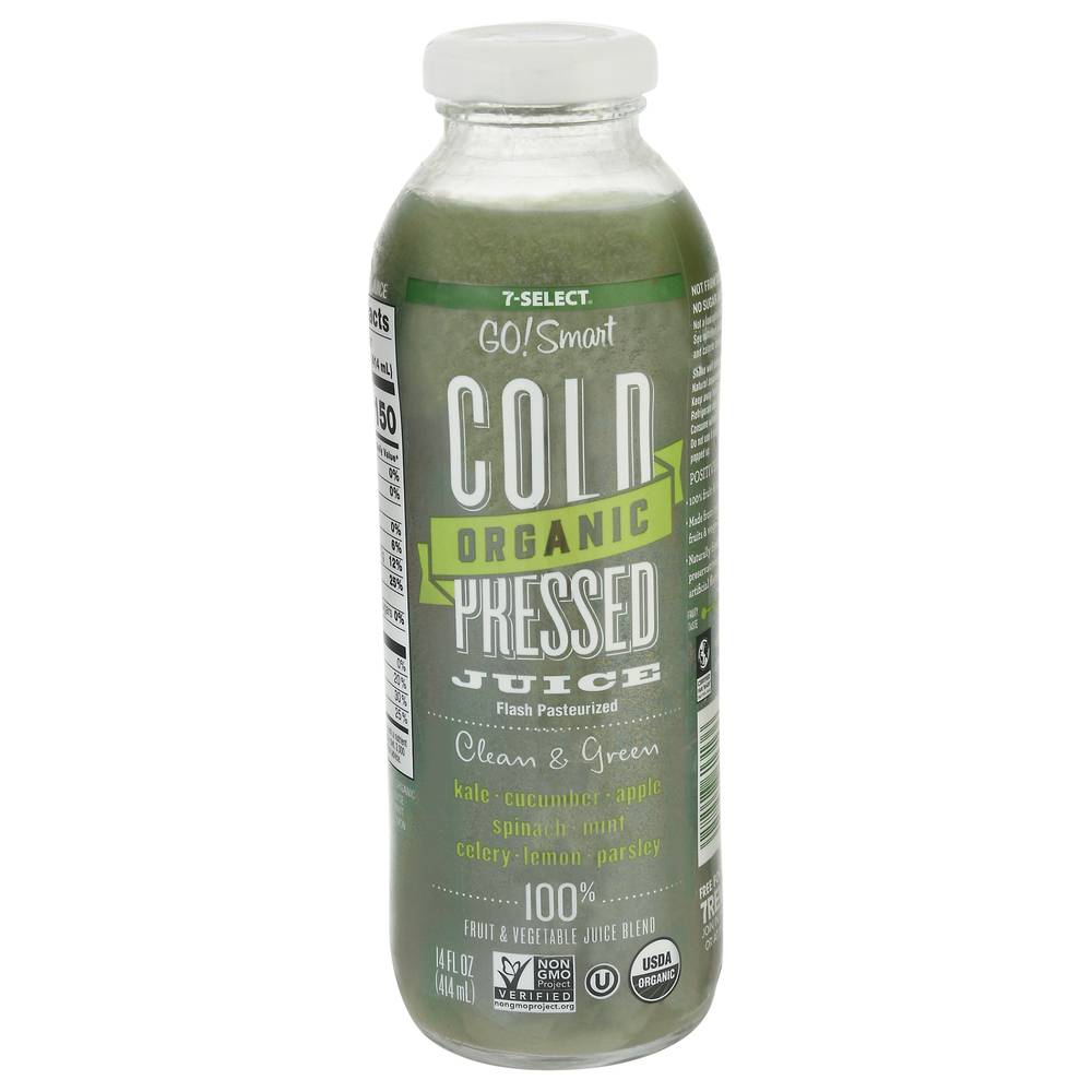 7-Select Organic Clean & Green Cold Pressed Juice (14 fl oz)