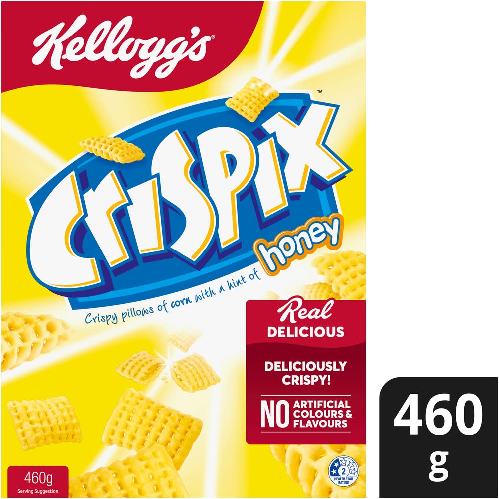 Crispix Breakfast Cereal, Honey (460g)