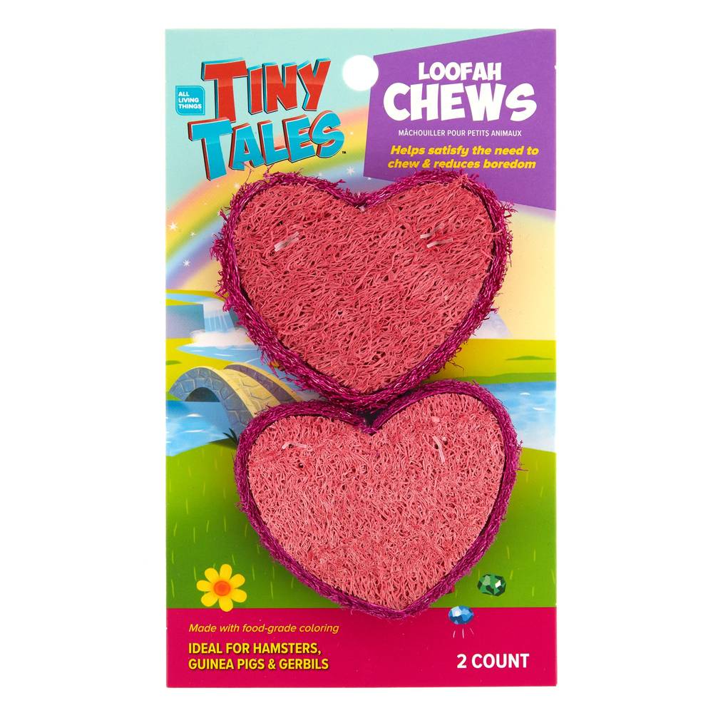 Tiny Tales™ Heart Small Pet Loofah Chews