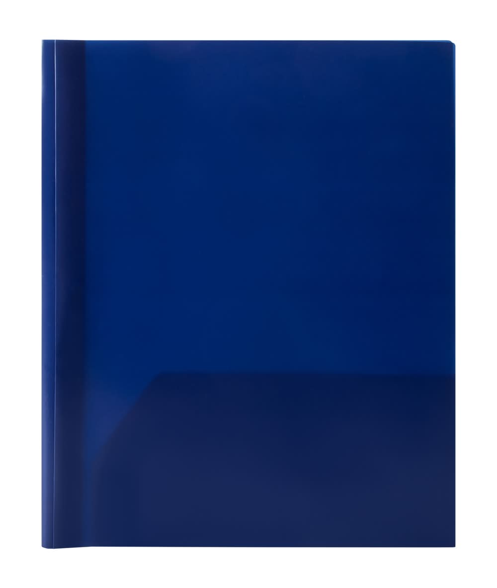 Solid 2-Pocket 3-Prong Portfolio Folder Blue