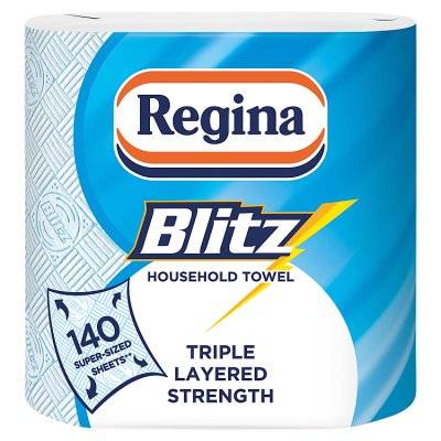 Regina Blitz 3 Ply Towels (2x70 sheets)