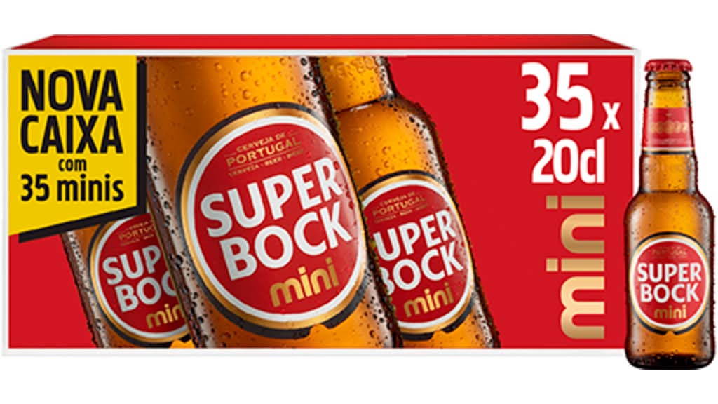 Super Bock - Cerveja, 35 x 20 cl