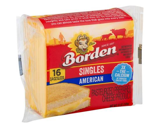 Borden · American Cheese Singles (16 slices)