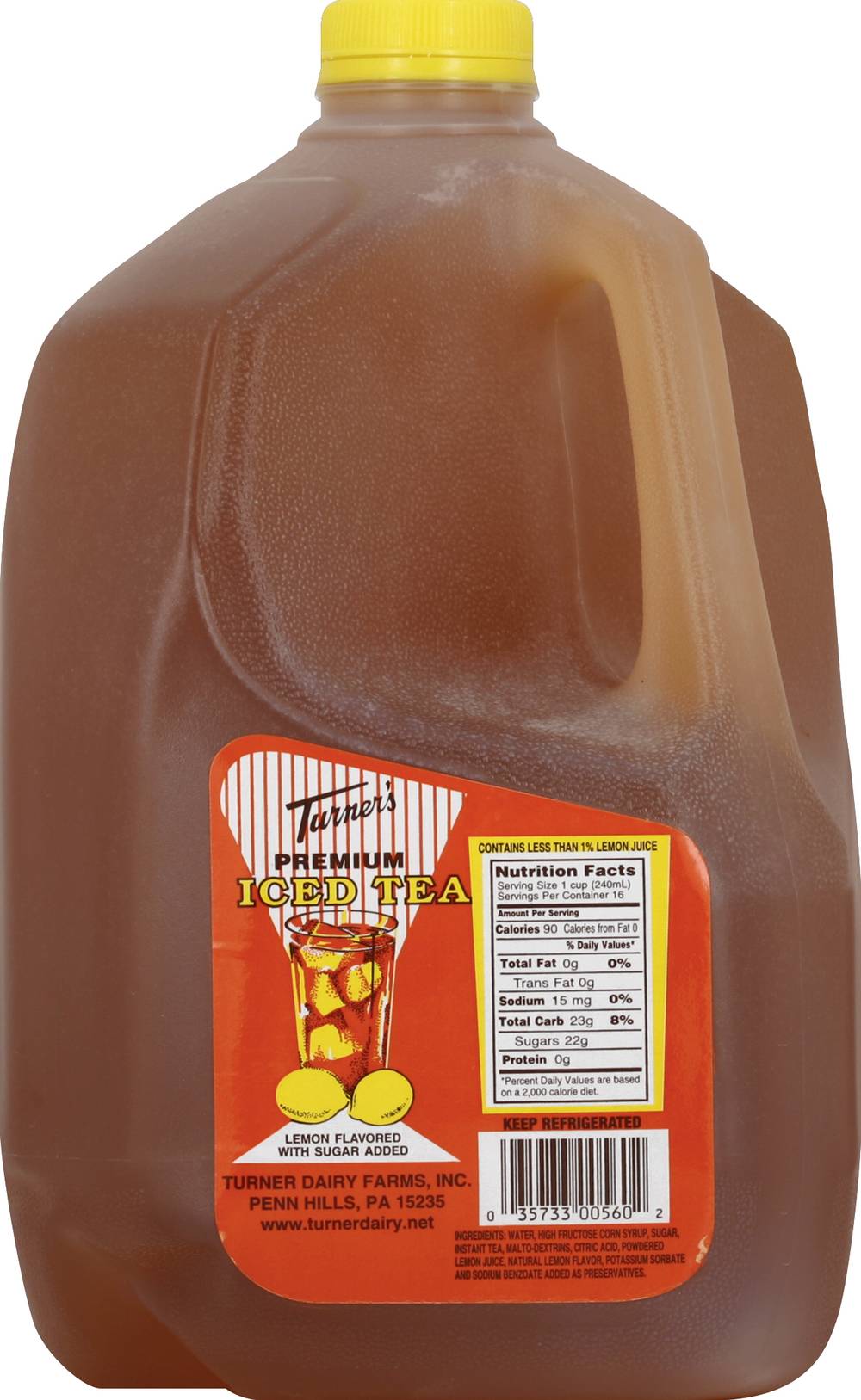 Turner's Premium Iced Tea, Lemon (1 gal)