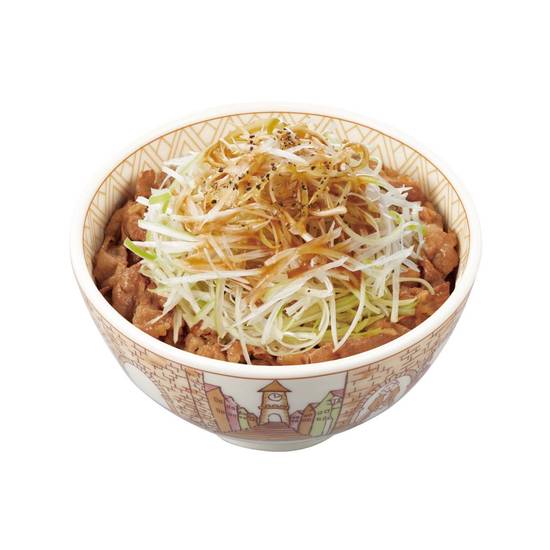 白髪ねぎ牛丼 Shredded Leek Gyudon