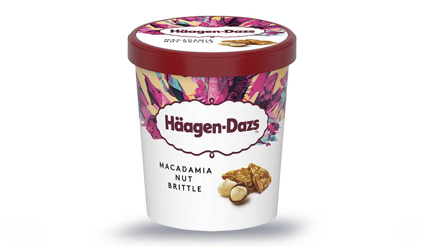 Crème glacée Macadamia Nut Brittle - Häagen Dazs