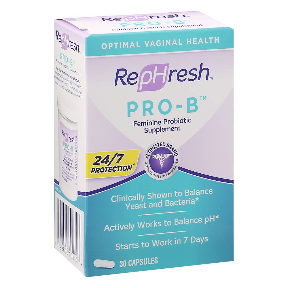 Rephresh Pro-B Feminine Probiotic Supplement Capsules (30 ct)