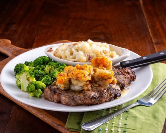 Ribeye & Baked Shrimp Scampi Combo