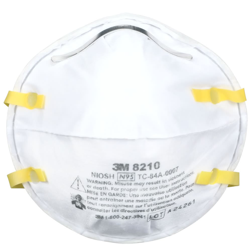3M White N95 Multi-Purpose Non-Valved Respirator 20 -Pack