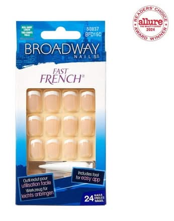 KISS Fast French Nail Kit Real Short Peach