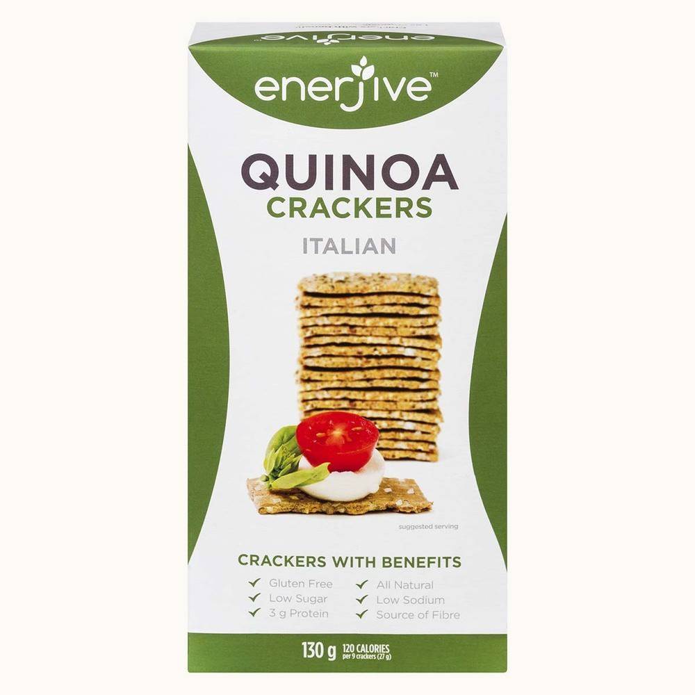 Enerjive Quinoa Skinny Crackers With Benefits Savoury Italian Delivery