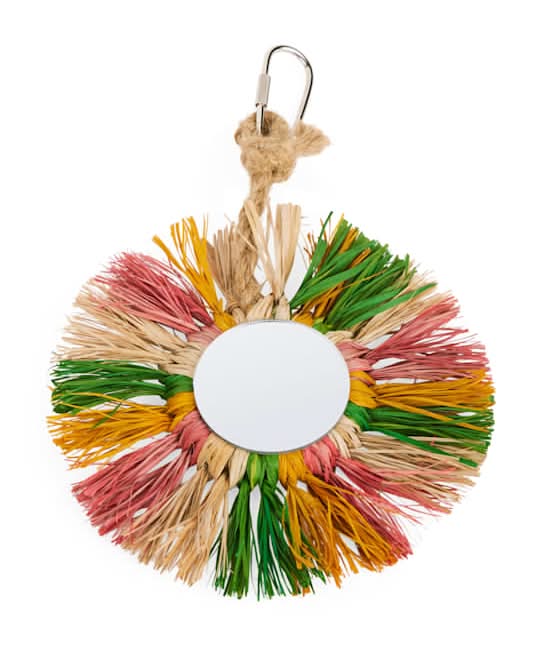 You & Me Straw Hanging Mirror Toy, Small