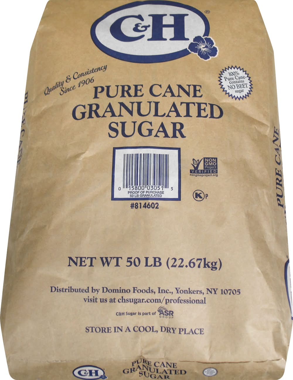 C&H Pure Cane Granulated Sugar (50 lbs)