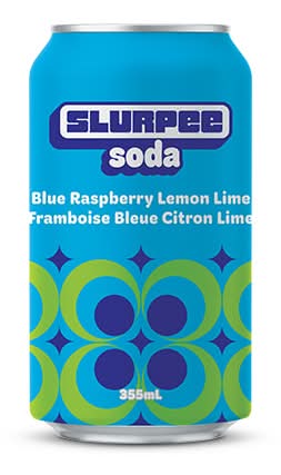 7-Select Slurpee Sodas - Blue Raspberry 355ml