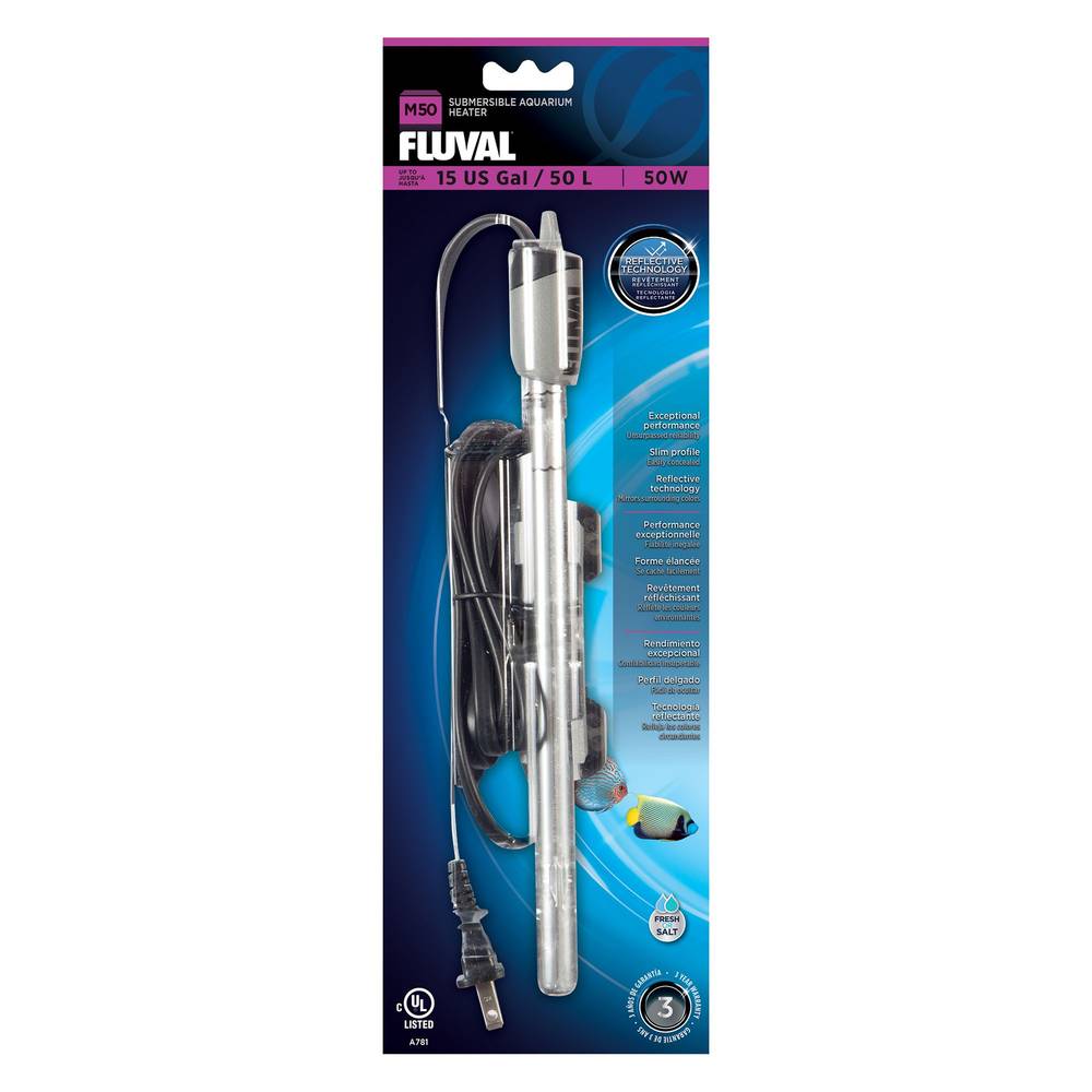 Fluval® M-Series Submersible Heater (Size: 50W)