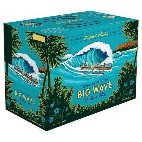 Kona Big Wave Golden Ale 12 Pack 12oz Cans