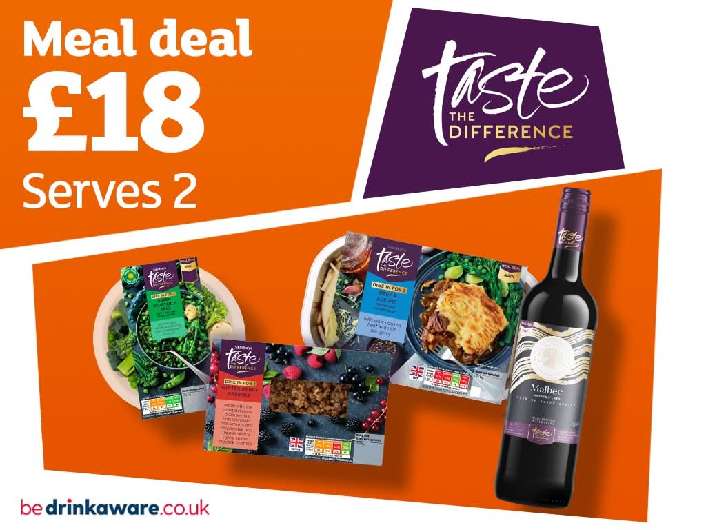 Taste the Difference Dine in for two