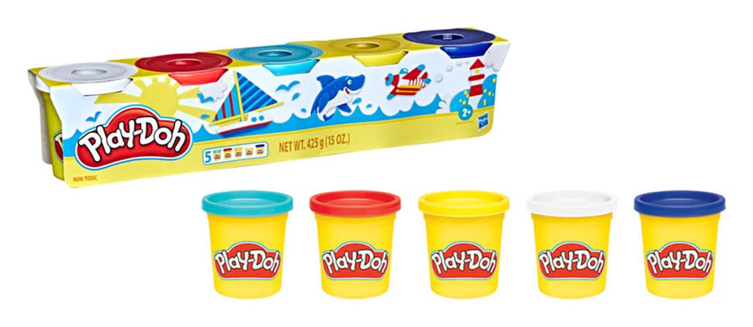 Play-Doh Modeling Compound Super Color pack 2+ Years (5 ct)
