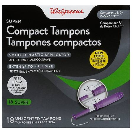 Walgreens Compact Tampons Super Absorbency