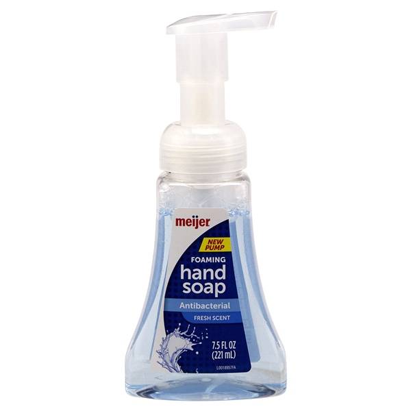Meijer Antibacterial Foaming Hand Soap, Spring Water (7.5 oz)