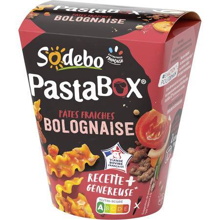 Sodebo - Pasta box pâtes fraîches à la bolognaise