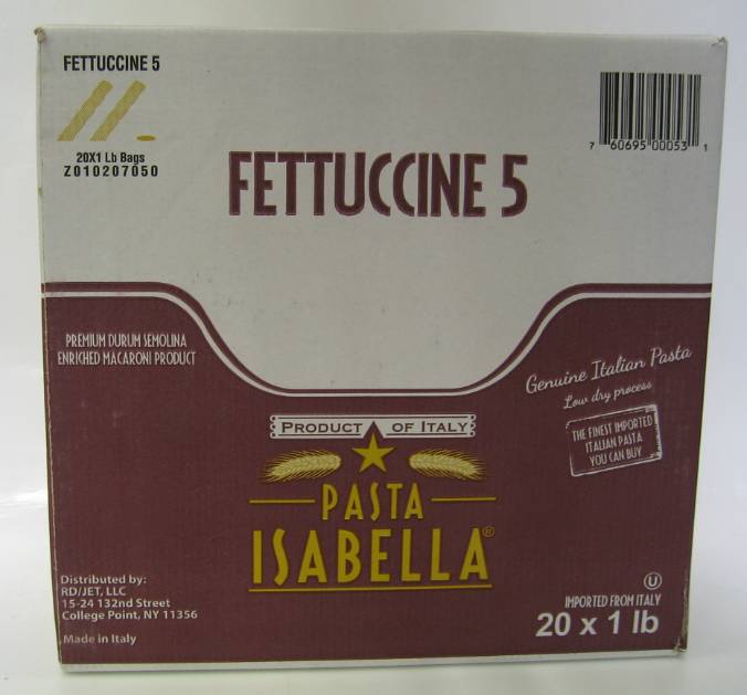 Isabella - Fettucini Pasta - 20/1 lb (1X20|1 Unit per Case)
